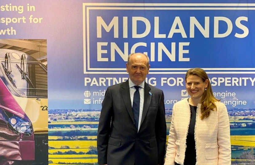 Theo Clarke MP and the Chairman of Midlands Engine