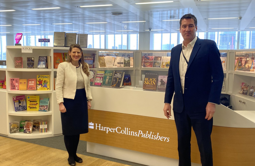 Theo Clarke MP at HarperCollins
