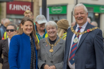 Theo Clarke MP visits Newly Refurbished Market Square