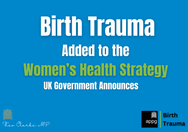 Birth Trauma added to Women's Health Strategy