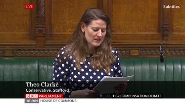 Theo Clarke MP Speaking in HS2 Compensation Debate